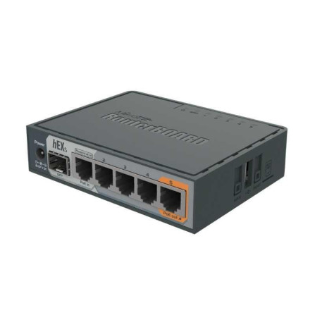 Router MikroTik hEX S (RB760iGS) – Rendimiento Gigabit con conexión de fibra