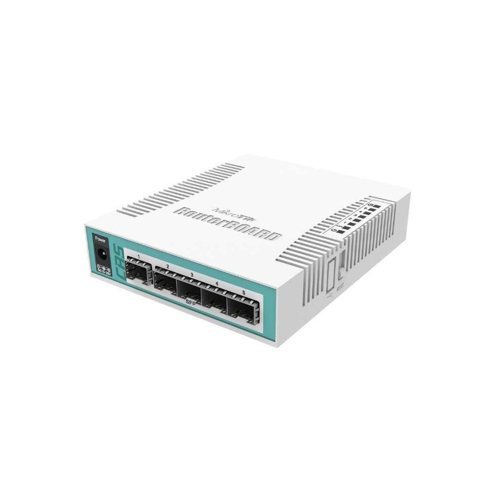 Switch MikroTik CRS106-1C-5S – Conectividad óptica compacta y eficiente